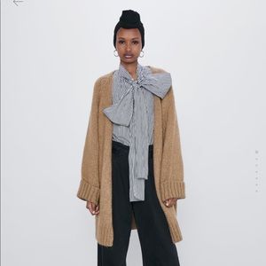 Oversized knit cardigan